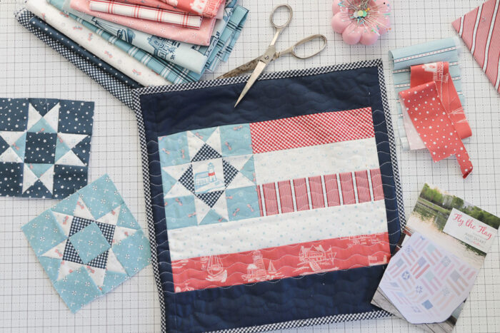 Flag Quilt block pattern by Amy Smart