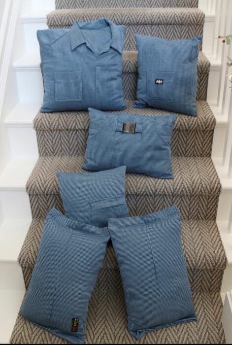 Repurposed - making memory pillows from a flight suit/jumpsuit