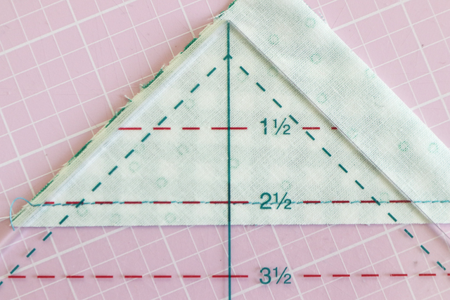 Quilt in a Day HST square up ruler shortcut