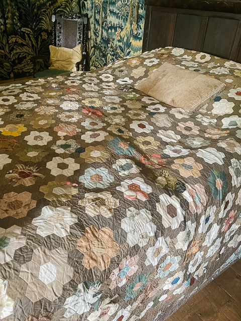 Historic Antique Hexagon Quilt at Chavenage