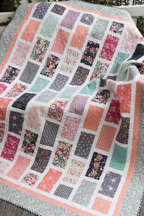 Layer Cake Friendly quilt pattern: Brickyard by Amy Smart