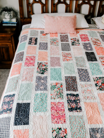 Layer Cake-friendly Quilt pattern: Brickyard by Amy Smart