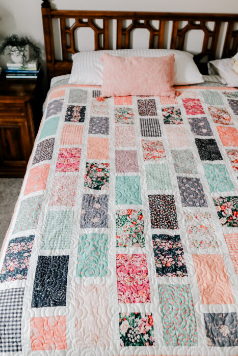 Layer Cake-friendly Quilt pattern: Brickyard by Amy Smart