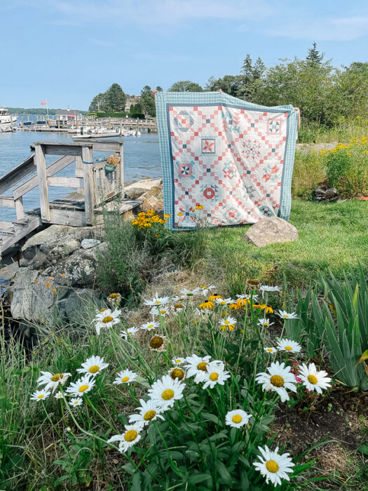 Portsmouth Sampler Quilt by Amy Smart on location in Portsmouth New Hampshire.