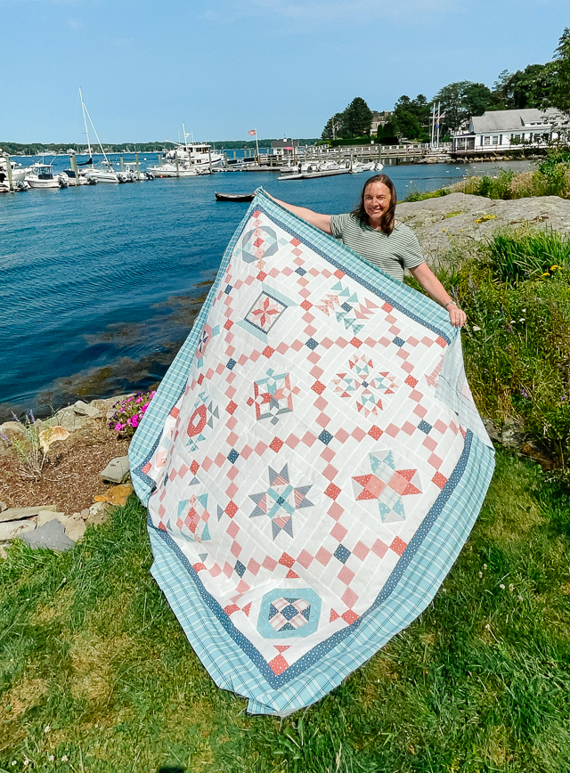 Riley Blake Sampler Quilt made with Portsmouth Fabric Collection by Amy Smart