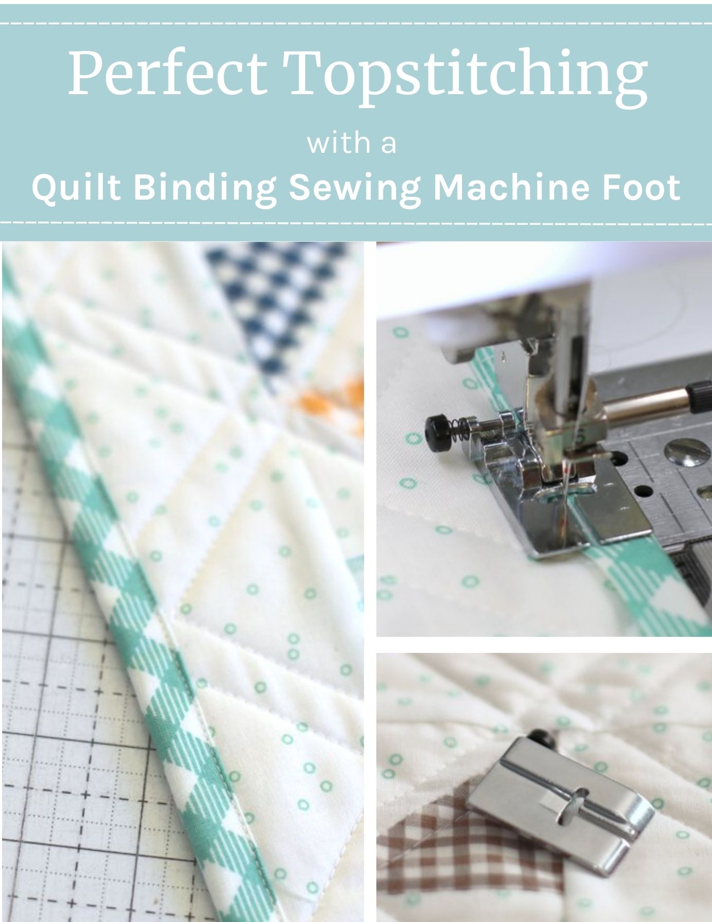 Perfect Binding with the Quilt Binding Foot Diary of a Quilter a quilt blog