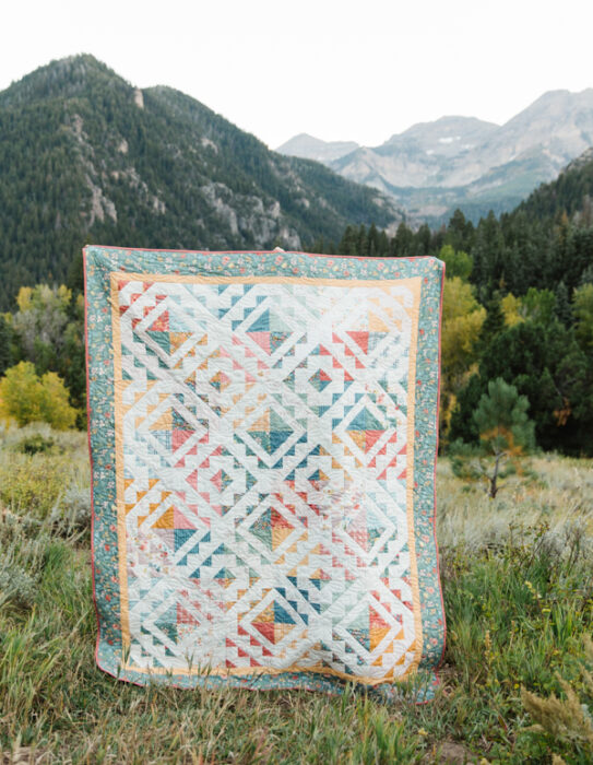 Cascade Falls Quilt Pattern by Amy Smart -  coming January 2024. Albion fabric collection.