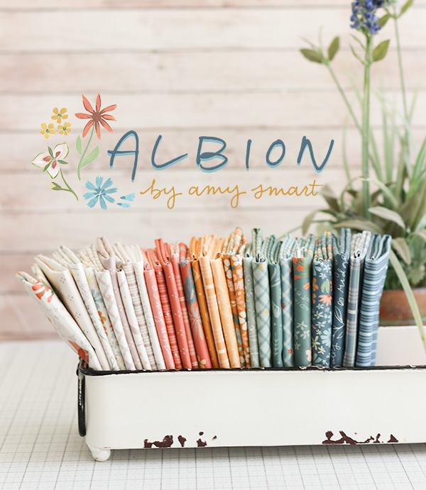Albion Fabric Collection by Amy Smart for Riley Blake Designs. March 2024