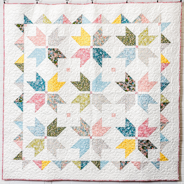 Quarter Star quilt pattern designed by Amy Smart made with Liberty quilting cottons.