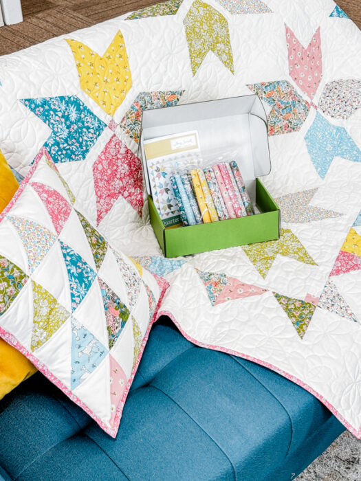 Exclusive Liberty Kit + Quarter Star quilt pattern for My Girlfriends' Quilt Shoppe
