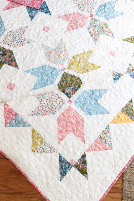 Quarter Star Quilt pattern by Amy Smart featuring Liberty of London prints.