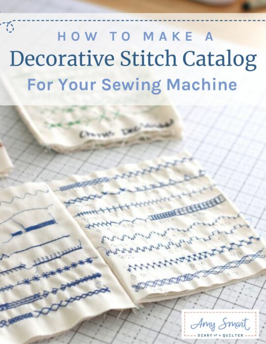 How to make a Decorative Stitch Catalog for your sewing machine.