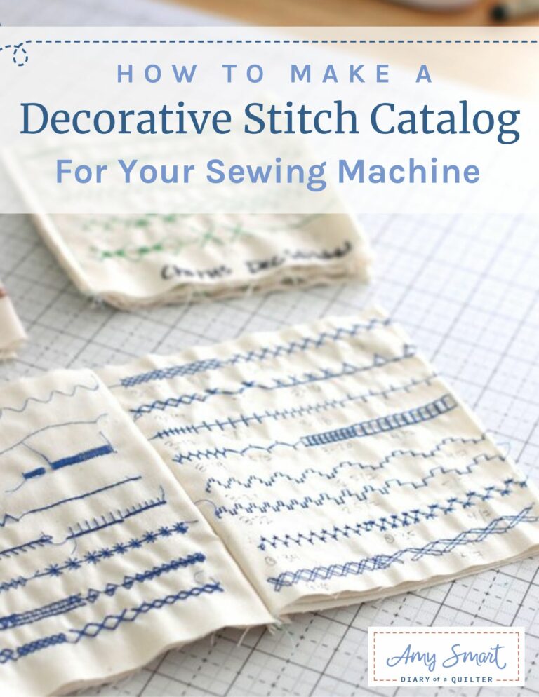 Stitching Option Sewing Machine Tip: Make a Decorative Stitches Catalog