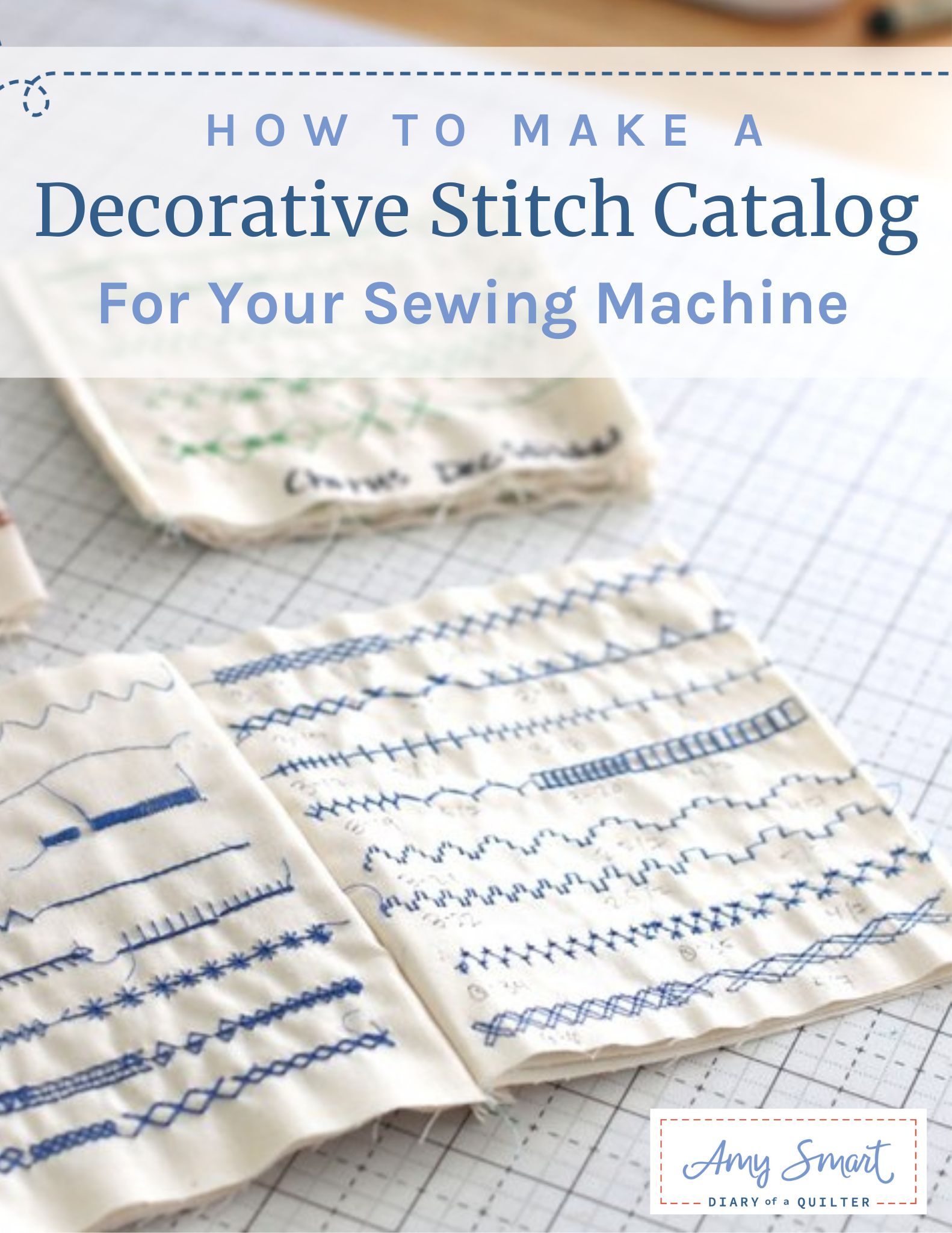 Sewing Machine Tip: Make a Decorative Stitches Catalog