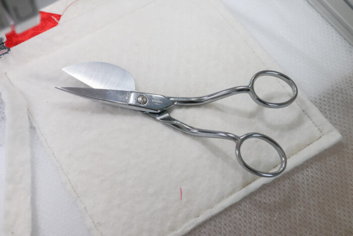 Gingher Duckbill scissors for machine embroidery