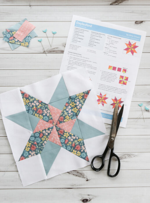 Daylesford: Free Quilt Block Pattern by Amy Smart for Riley Blake Designs