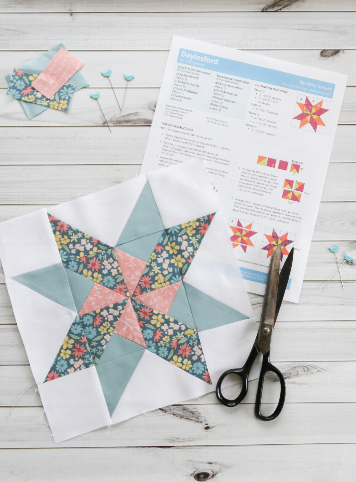 Daylesford Quilt Block - free pattern by Amy Smart