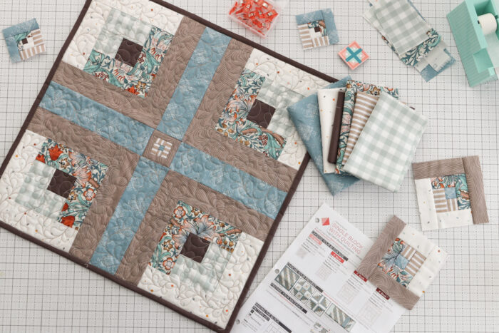 Foundation Pieced Log Cabin Quilt Block - Diary of a Quilter - a quilt blog