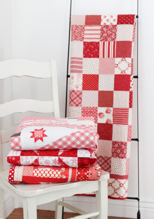 Red and White Quilt patterns and inspiration