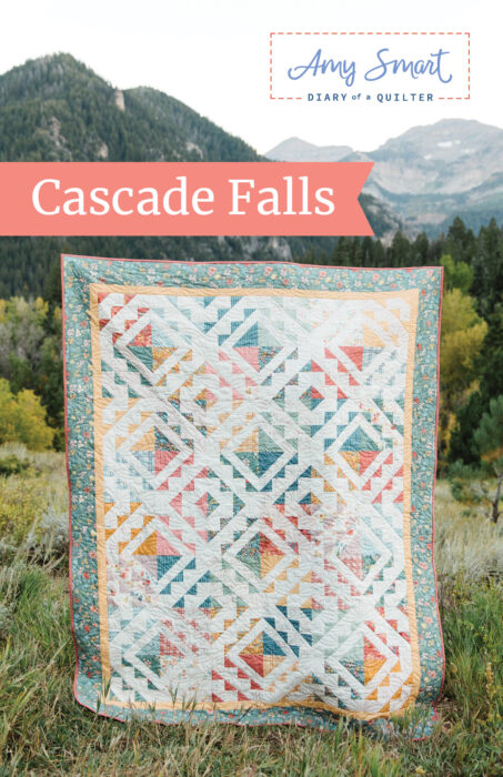 Cascade Falls quilt pattern by Amy Smart featuring the Albion fabric collection