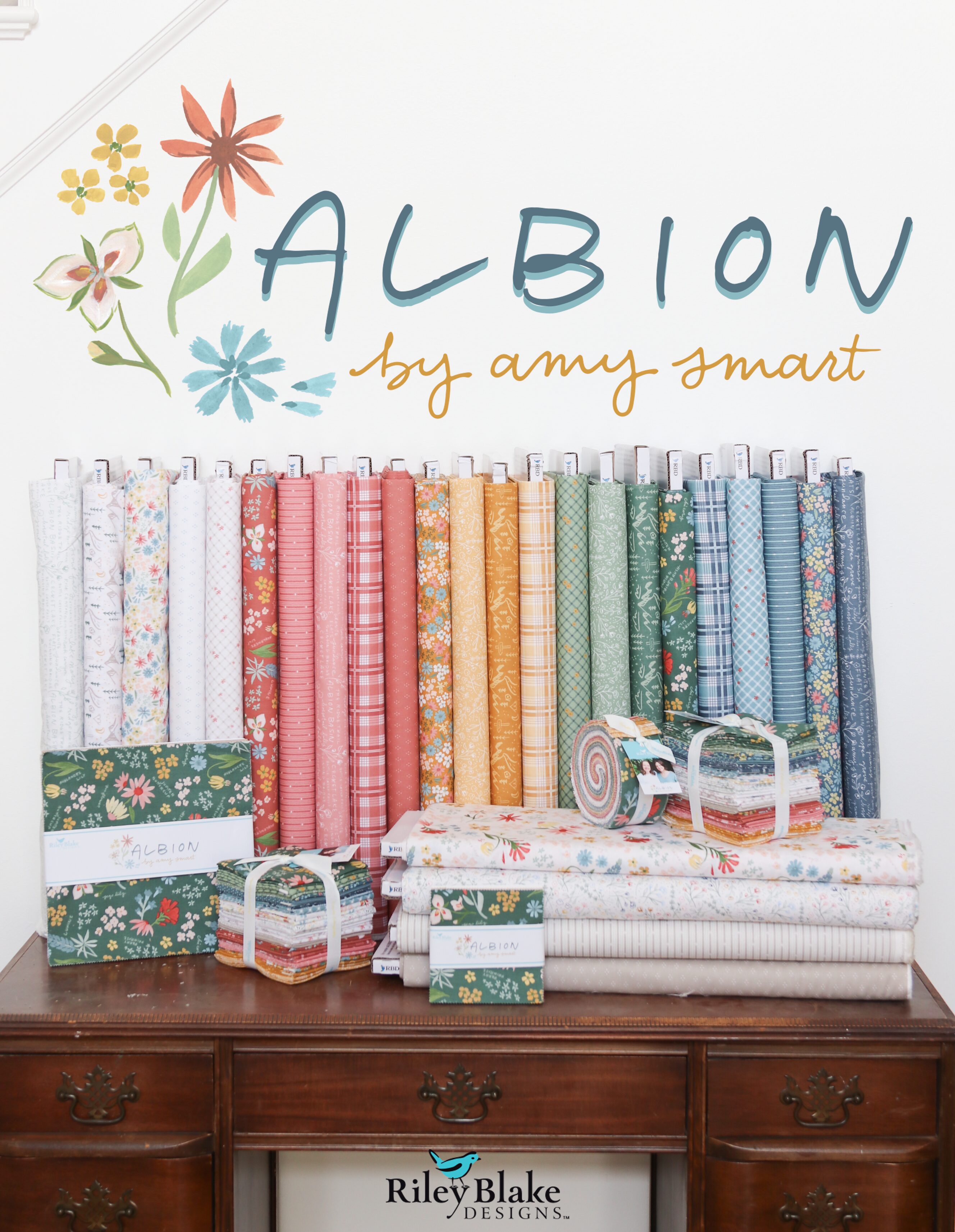 Albion Fabric collection by Amy Smart for Riley Blake Designs.