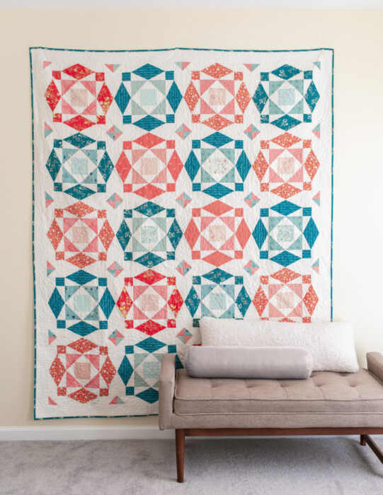 Crystal Rose quilt pattern by Lisa Donnelly of Wild Plum Quilts