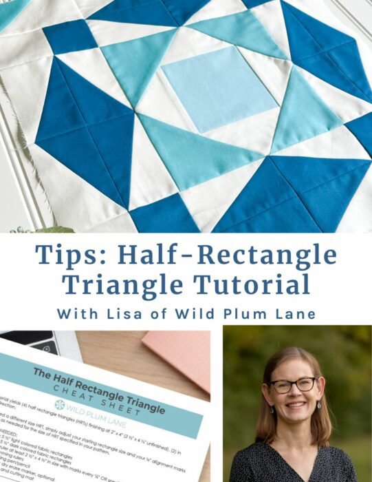 Make perfect Half Rectangle Triangle quilt block. tips and tutorials