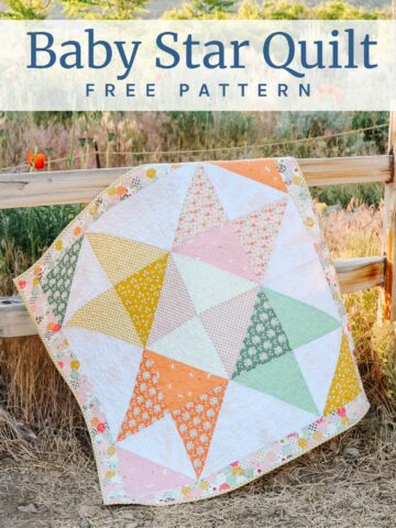 Fast and Free Baby Quilt pattern - make with precuts, beginner friendly.