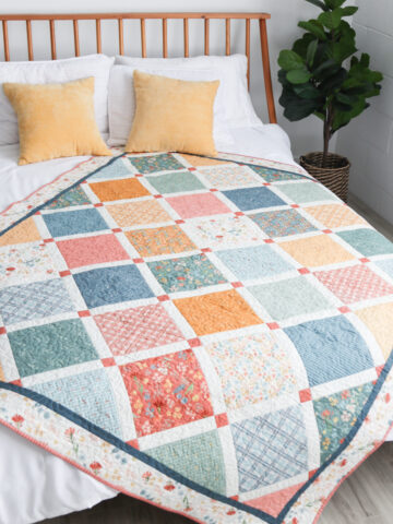 Lattice Quilt Pattern featuring the Albion fabric collection