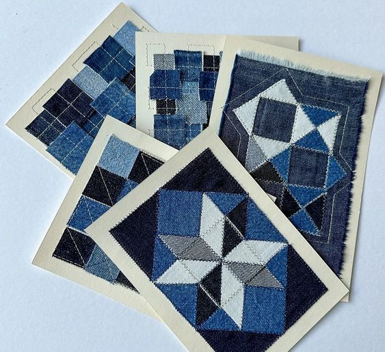 repurposing with denim creations by Radha of Sewing Through the Fog