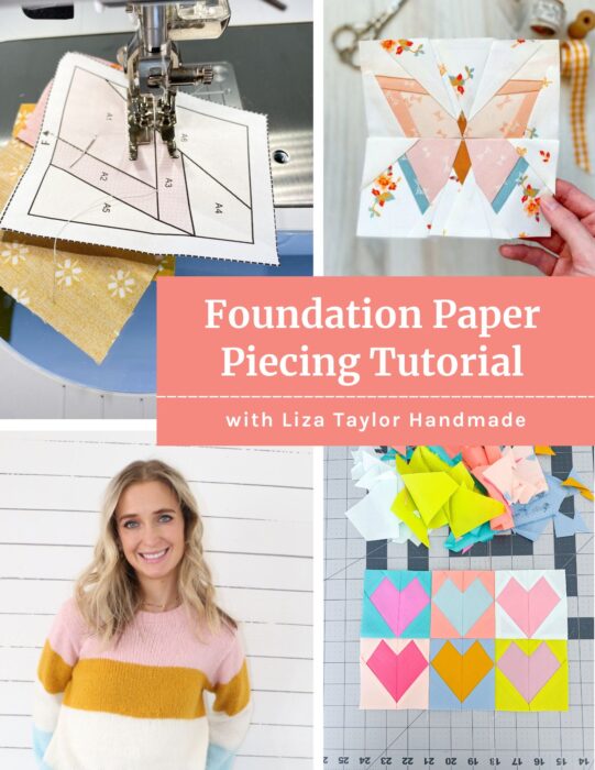 Foundation Paper Piecing quilt block tutorial with Liza Taylor