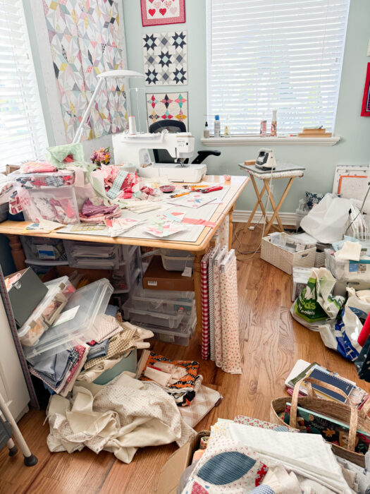 Honest Sewing Room - a look at the reality of creativity.