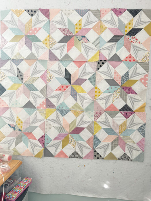 Winki Stars Quilt blocks made from pattern by Jen Kingwell in her Quilt Recipes book
