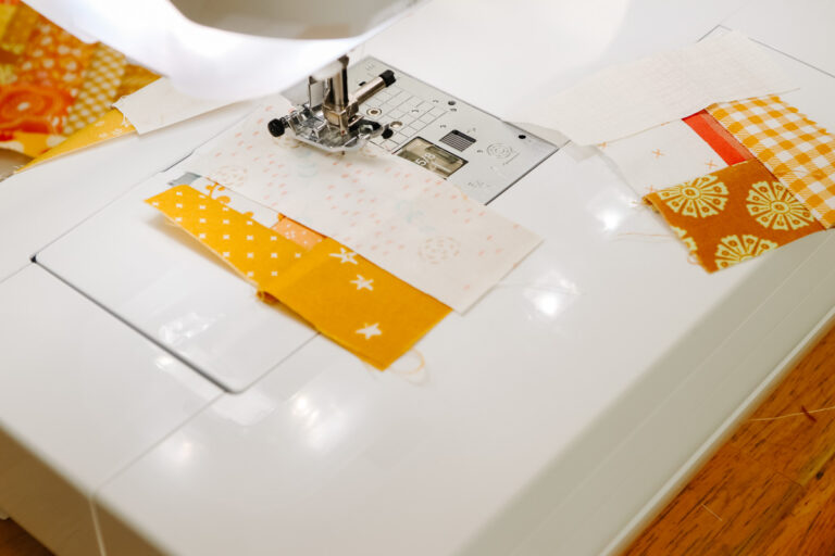 Improv Log Cabin Block Tutorial - Diary of a Quilter - a quilt blog