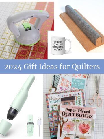 Quitling Sewing Gift Ideas including books, notions, and tools for your sewing room