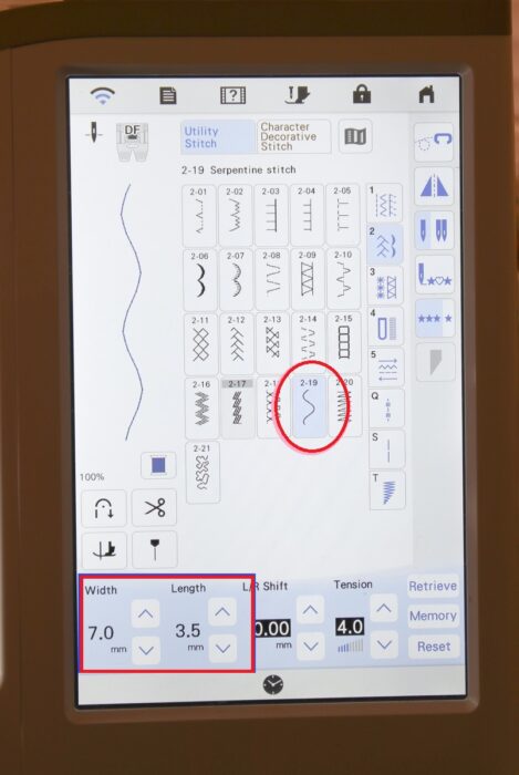 How to quilt perfect waves using the Serpentine Stitch on your sewing machine