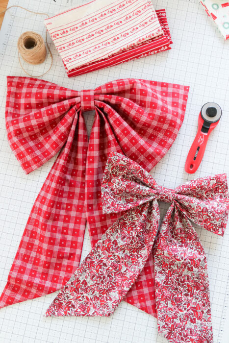 Handmade Fabric bow pattern - by Amanda Niederhauser