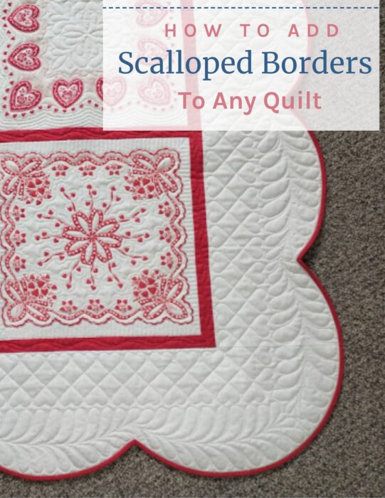 How to calculate perfect scallops for any quilt border