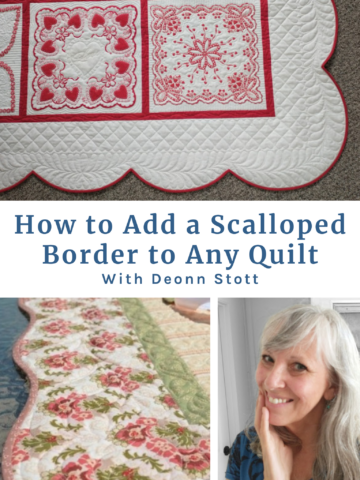 How to add a Scalloped quilt border to any quilt