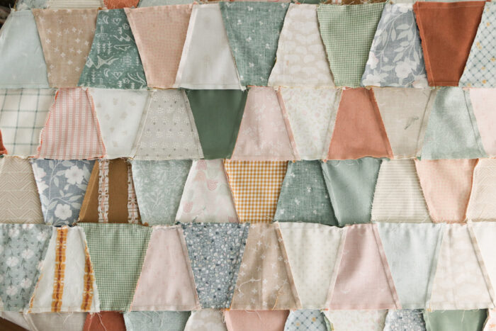 Pressing instructions for accurate Tumbler patchwork quilts