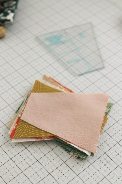 How to make a scrappy Tumbler Patchwork Quilt