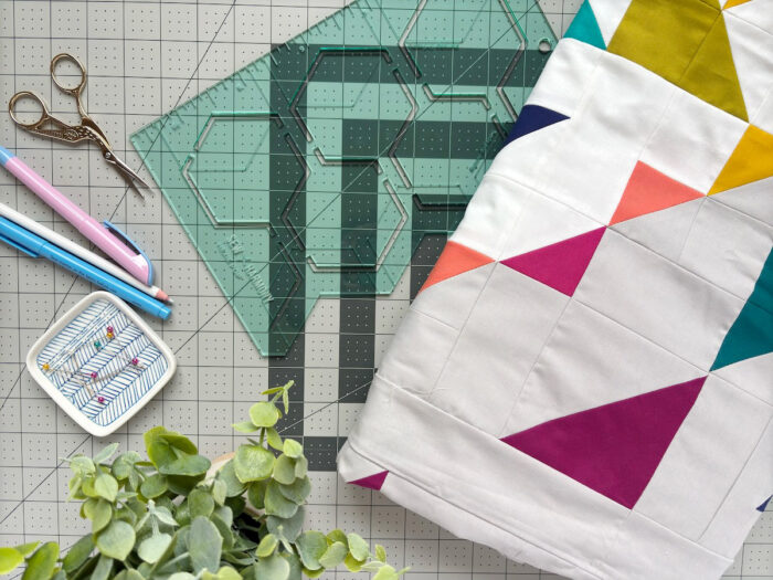 Tips for quilting on your home machine using acrylic design templates