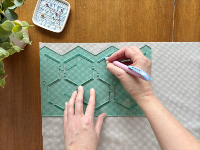 Tips for quilting on your home machine using acrylic design templates