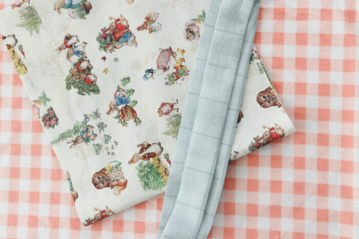 Making a pillowcase with Peter Rabbit and Friends fabric from Riley Blake Designs