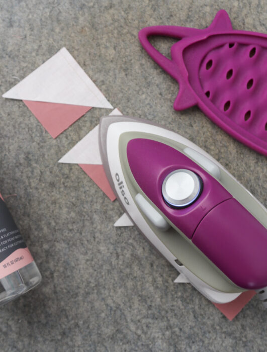 Oliso Mini Craft iron - perfect for quilting on the go