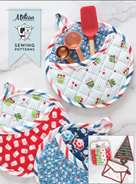 Handmade Quilted potholder pattern from Melissa at the Polkadot Chair