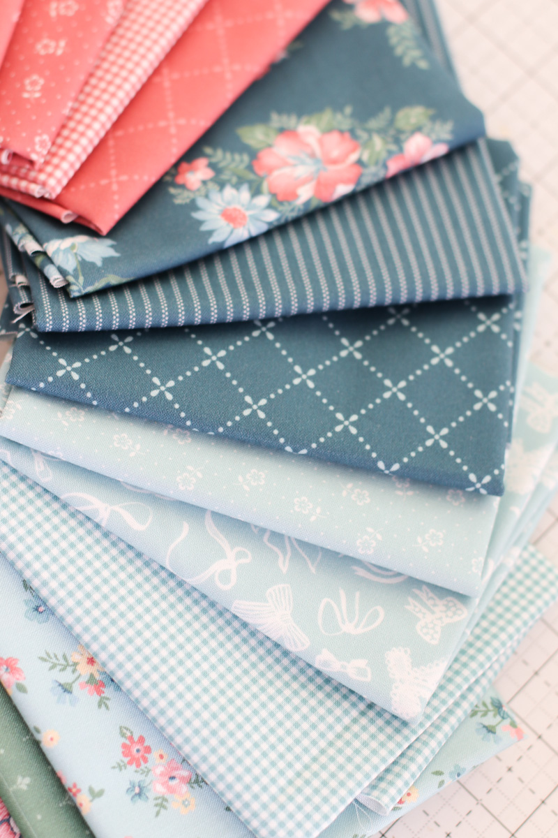 Shades of blue Vintage-inspired 2025 Fabric Collection, Mary Catherine, by Amy Smart for Riley Blake Designs