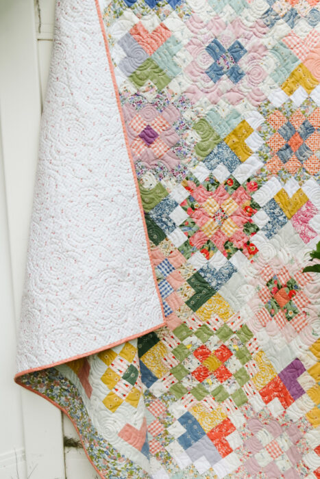 Checkered Garden Pastels Quilt - Diary of a Quilter - a quilt blog