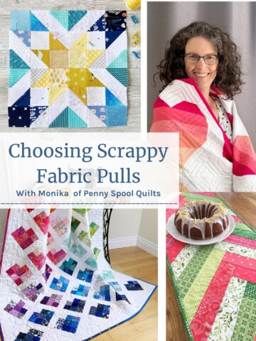 How to choose cohesive fabrics for a scrap quilt