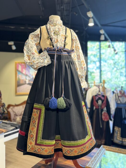 Traditional Bunad national costume from Norway - part of Norwegian fiber arts and traditional crafts